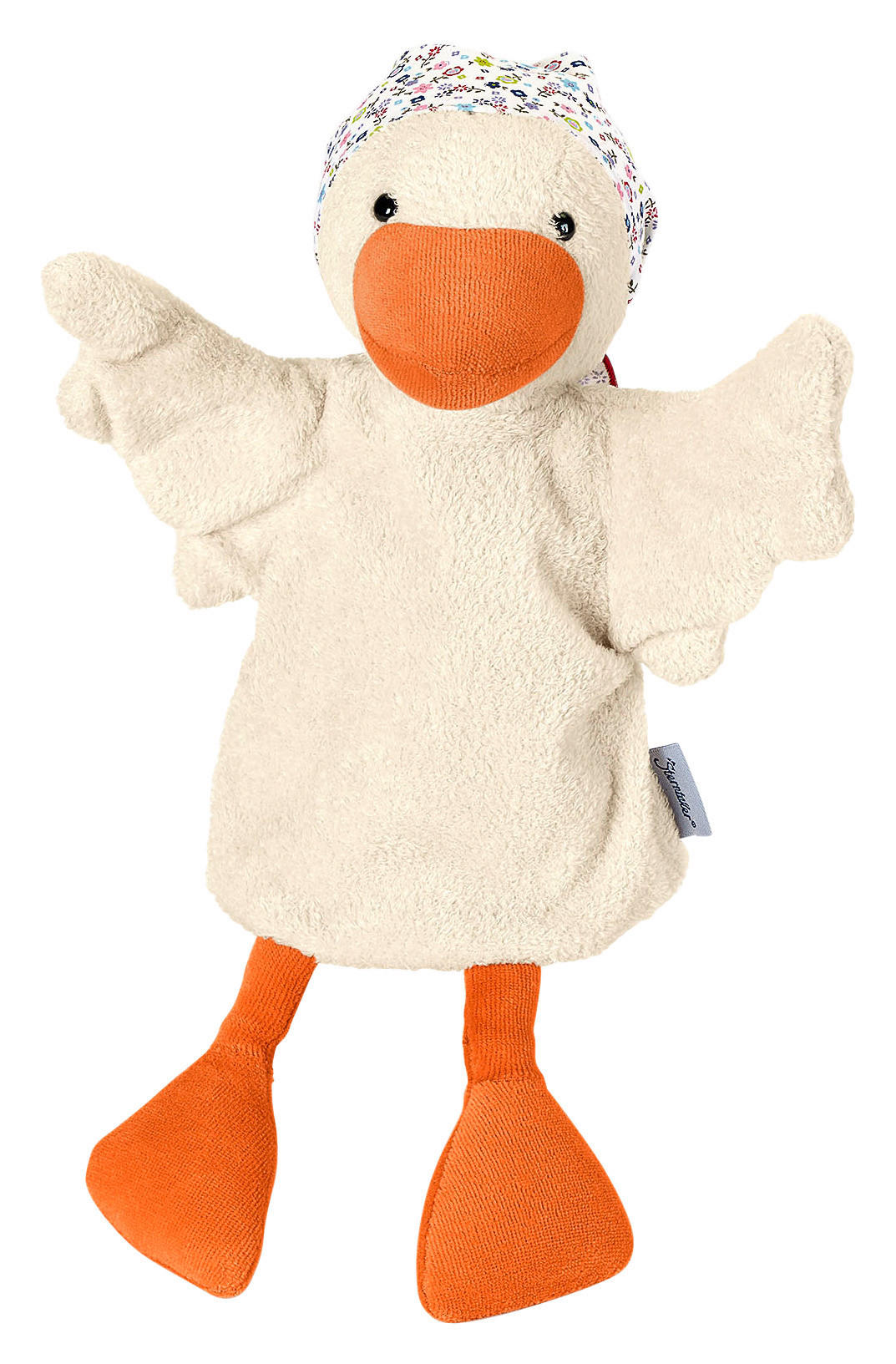 HANDPUPPE Gans - Beige/Multicolor, Basics, Textil (35cm) - Sterntaler