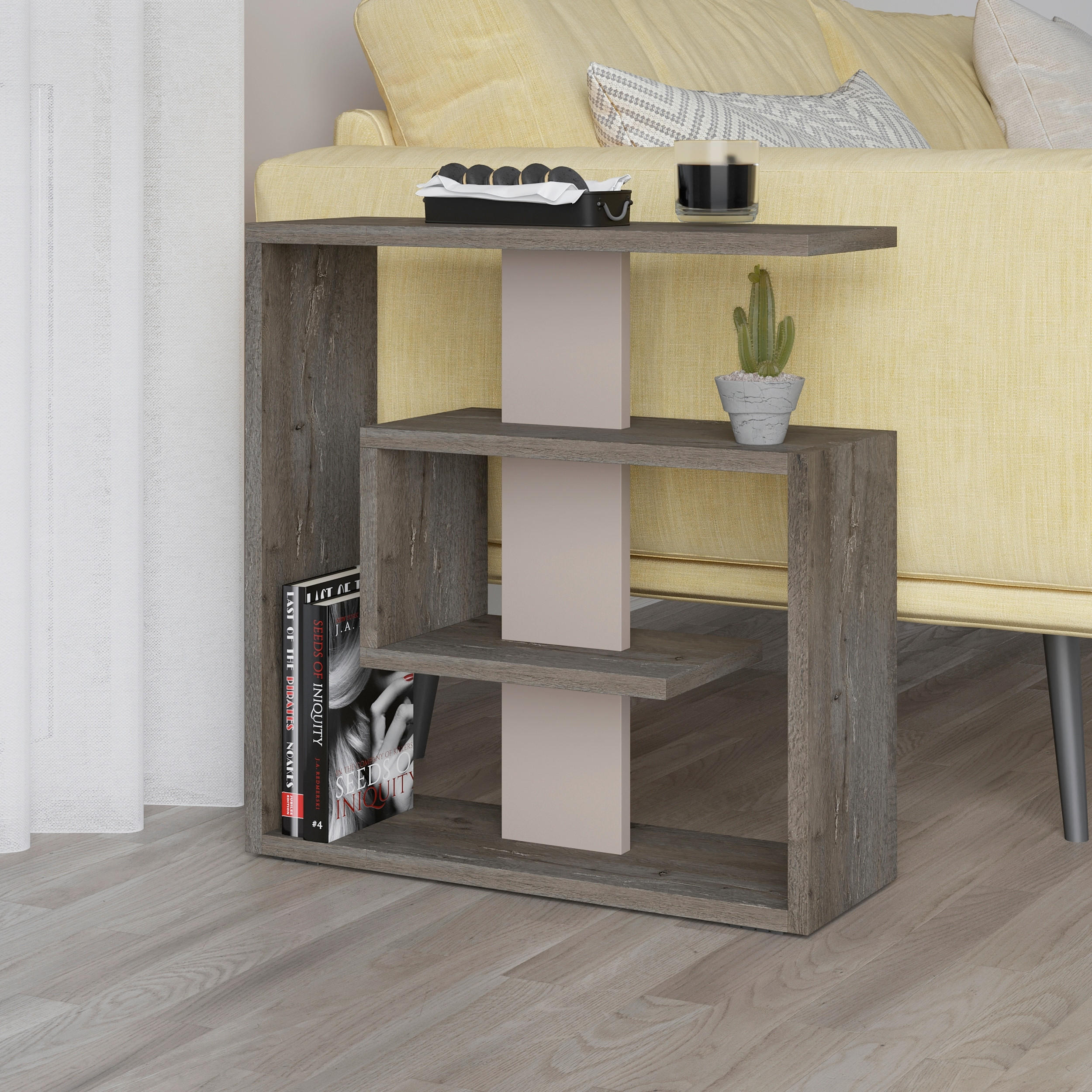 BEISTELLTISCH in Holzwerkstoff 55/20/57 cm  - Braun/Mokka, Design, Holzwerkstoff (55/20/57cm) - Livetastic