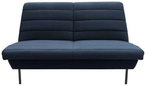 2-SITZER-SOFA Blau  - Blau/Schwarz, Design, Textil/Metall (145/92/103cm) - LOOKS by W.Joop