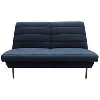 2-SITZER-SOFA in Blau  - Blau/Schwarz, Design, Textil/Metall (145/92/103cm) - LOOKS by W.Joop