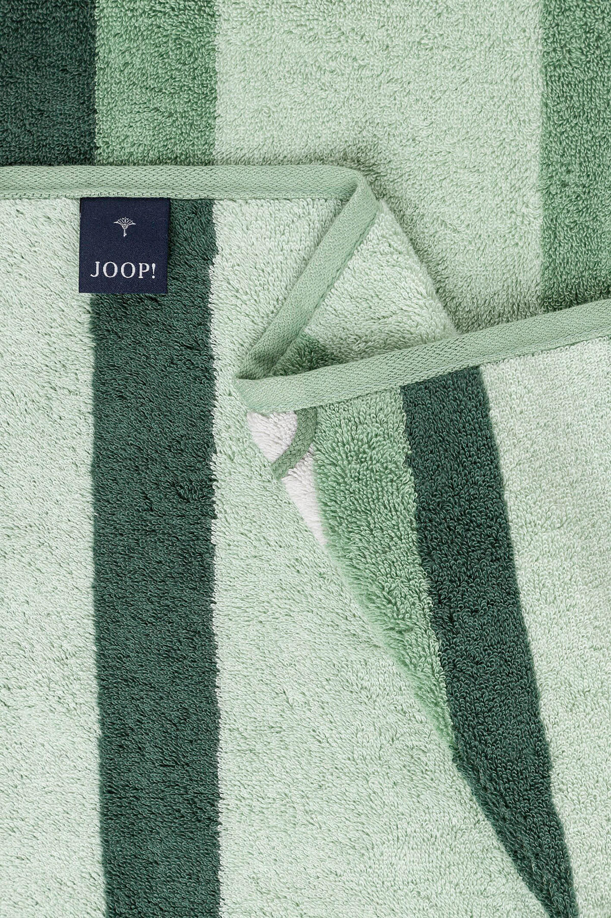 HANDTUCH 50/100 cm VIBE STREIFEN Salbeigrün  - Salbeigrün, Basics, Textil (50/100cm) - Joop!