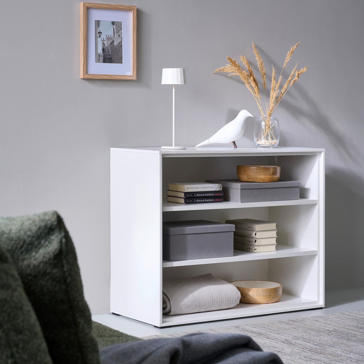 REGALELEMENT 90,9/72,6/40 cm Weiß  90,9/72,6/40 cm  - Weiß, Design, Holzwerkstoff (90,9/72,6/40cm) - home24