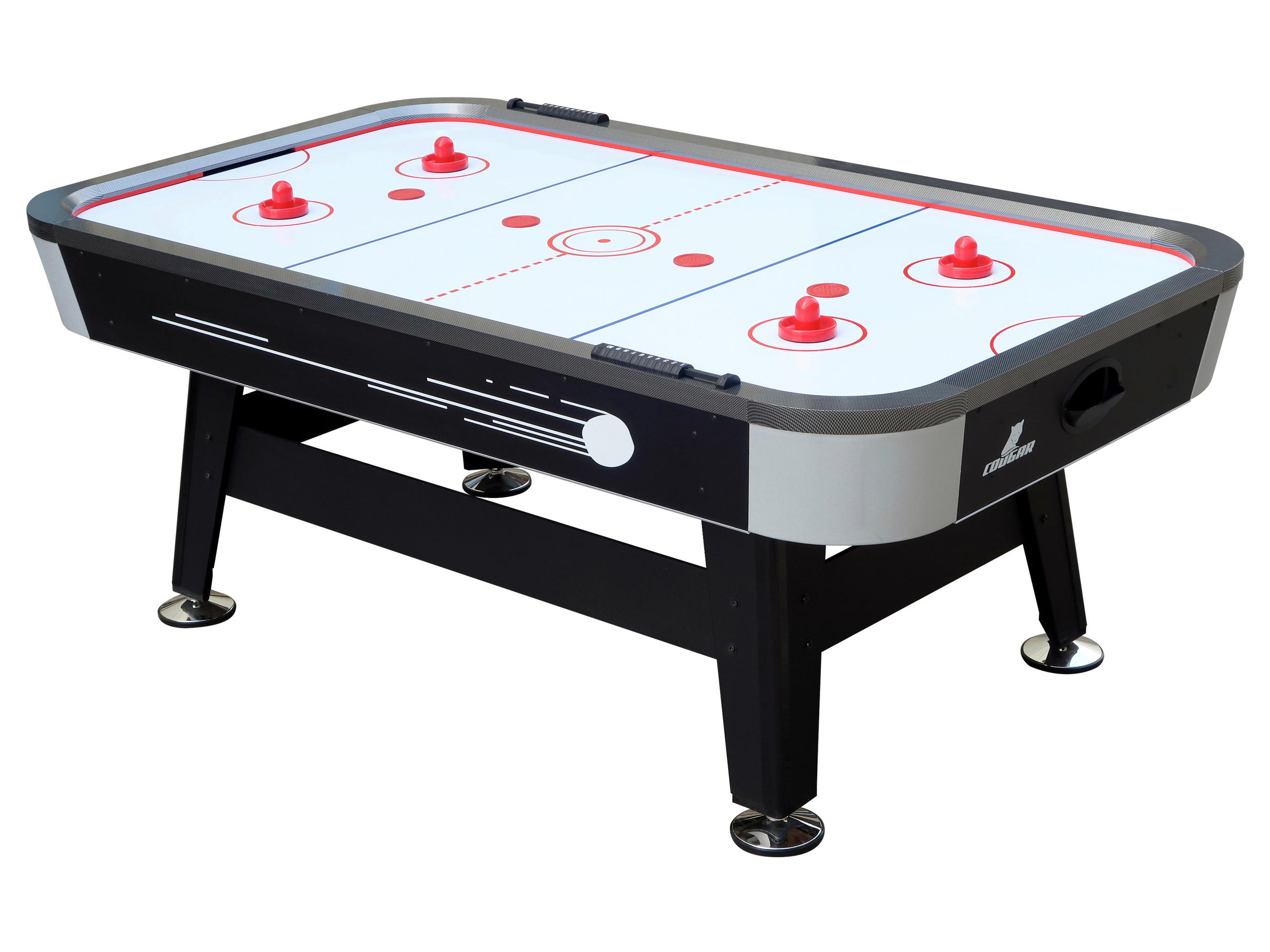 AIRHOCKEYTISCH SUPER SCOOP - Schwarz, Basics, Holz (122/81/213cm)