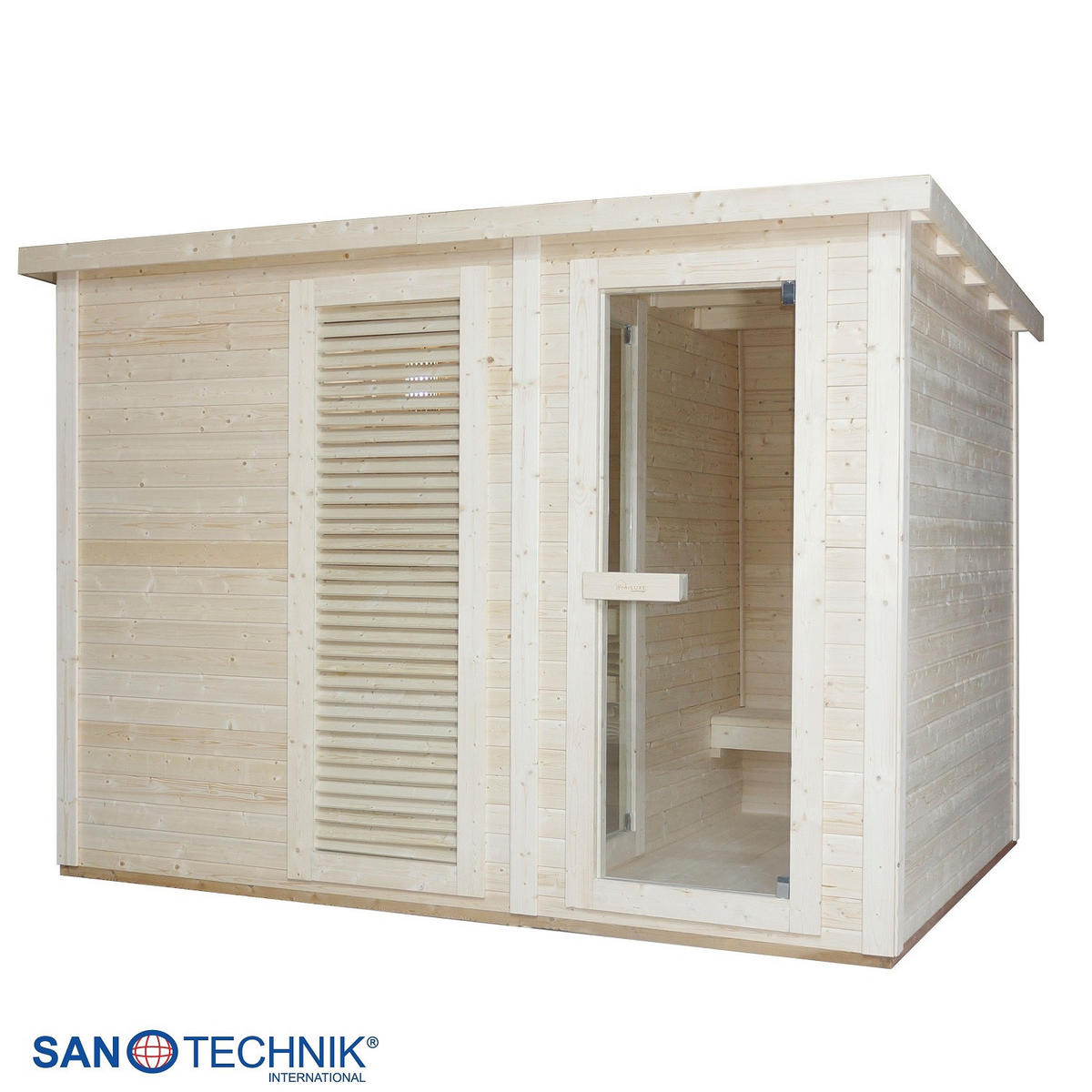 SAUNA für 4-5 Personen Vaasa  - Naturfarben, KONVENTIONELL, Holz (310/230/219,5cm) - Sanotechnik
