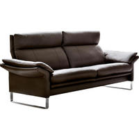 2,5-SITZER Echtleder Braun  - Chromfarben/Braun, KONVENTIONELL, Leder (197/93/84cm) - Erpo