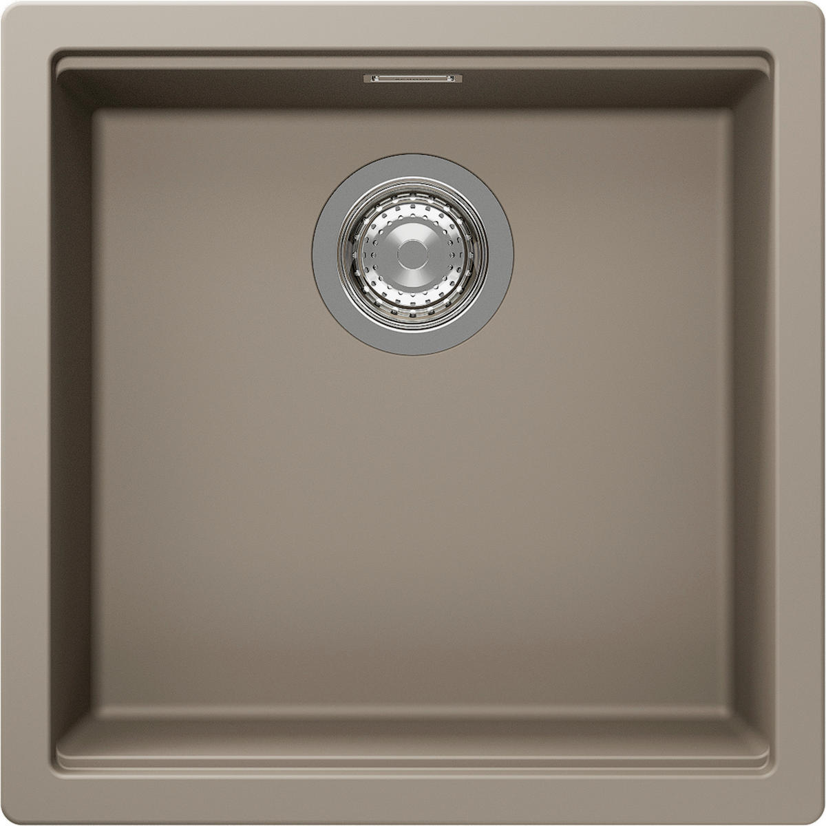 SPÜLE KIRN100UTWI  - Beige, Basics, Stein (45,6/28,9/45,6cm) - Schock