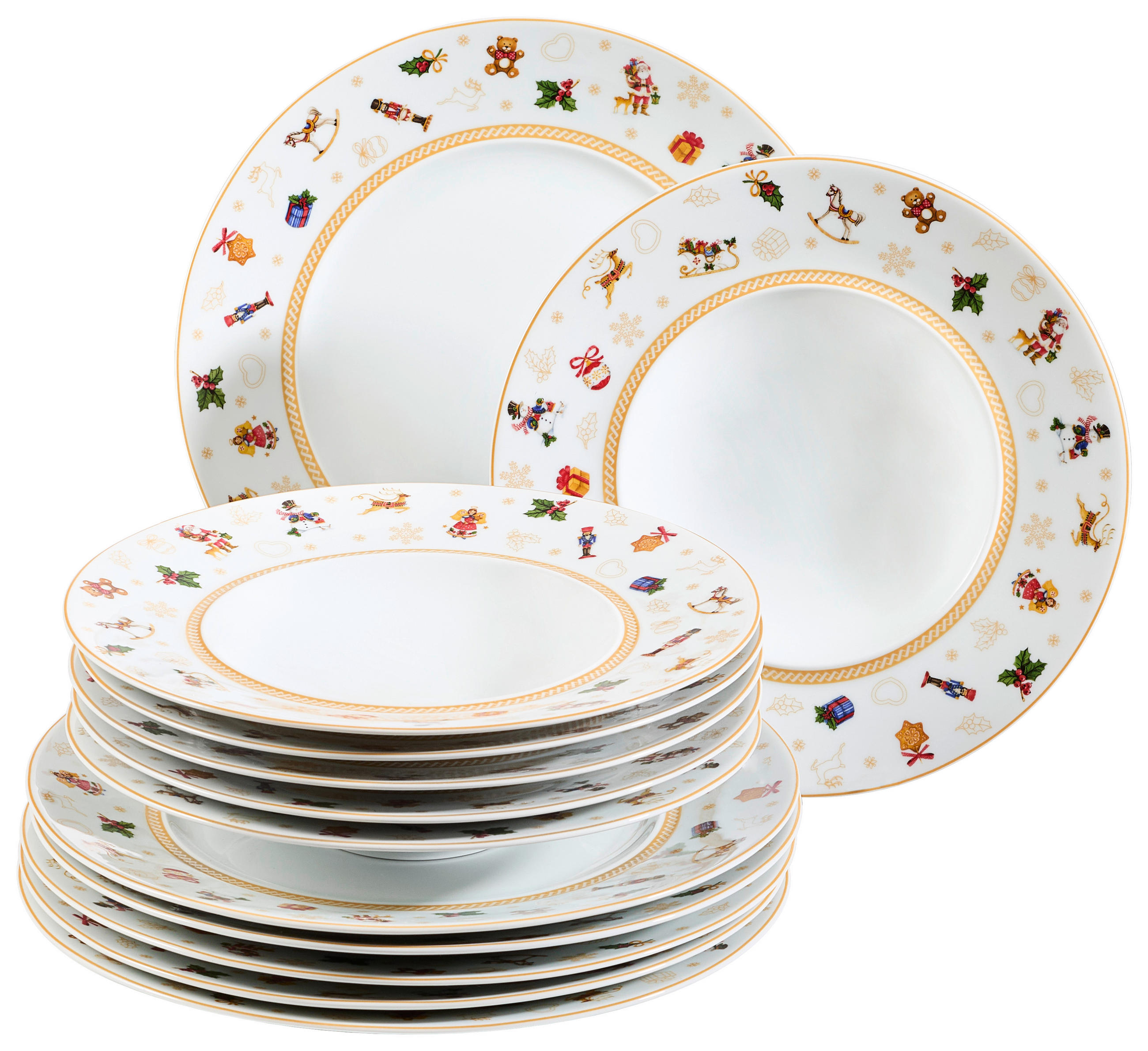 X-Mas JÍDELNÍ SOUPRAVA, 12dílné, porcelán