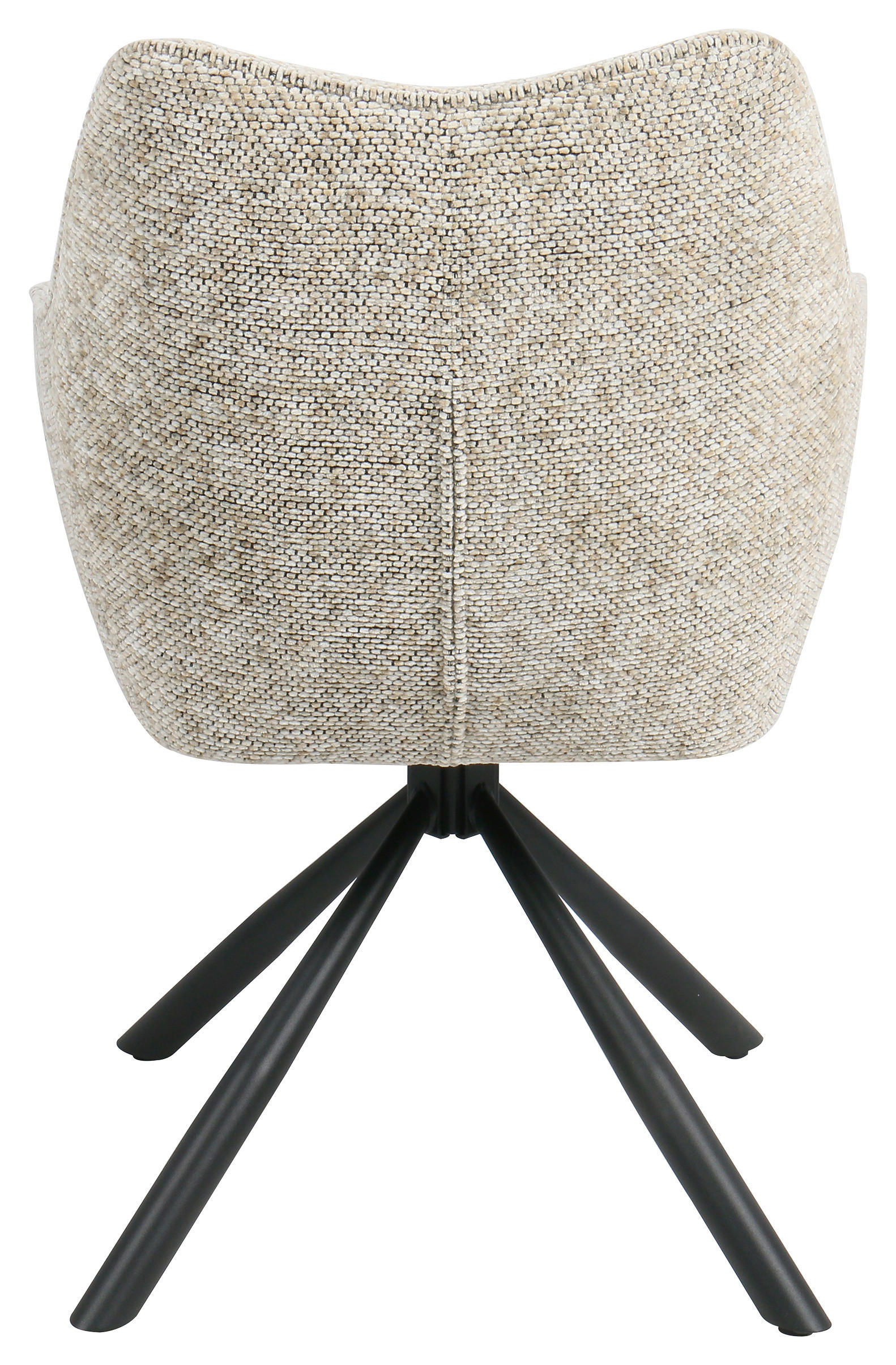 ARMLEHNSTUHL  in Eisen Webstoff  - Schwarz/Braun, MODERN, Textil/Metall (63/83/60cm) - MID.YOU