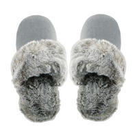 HAUSSCHUHE Slipper Silberfarben  - Silberfarben, KONVENTIONELL, Textil - Ambiente