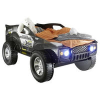 POSTEĽ – AUTO, 90/200 cm čierna - čierna, Basics (90/200cm) - MID.YOU