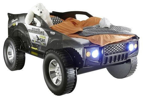 MID.YOU POSTEĽ – AUTO, 90/200 cm čierna