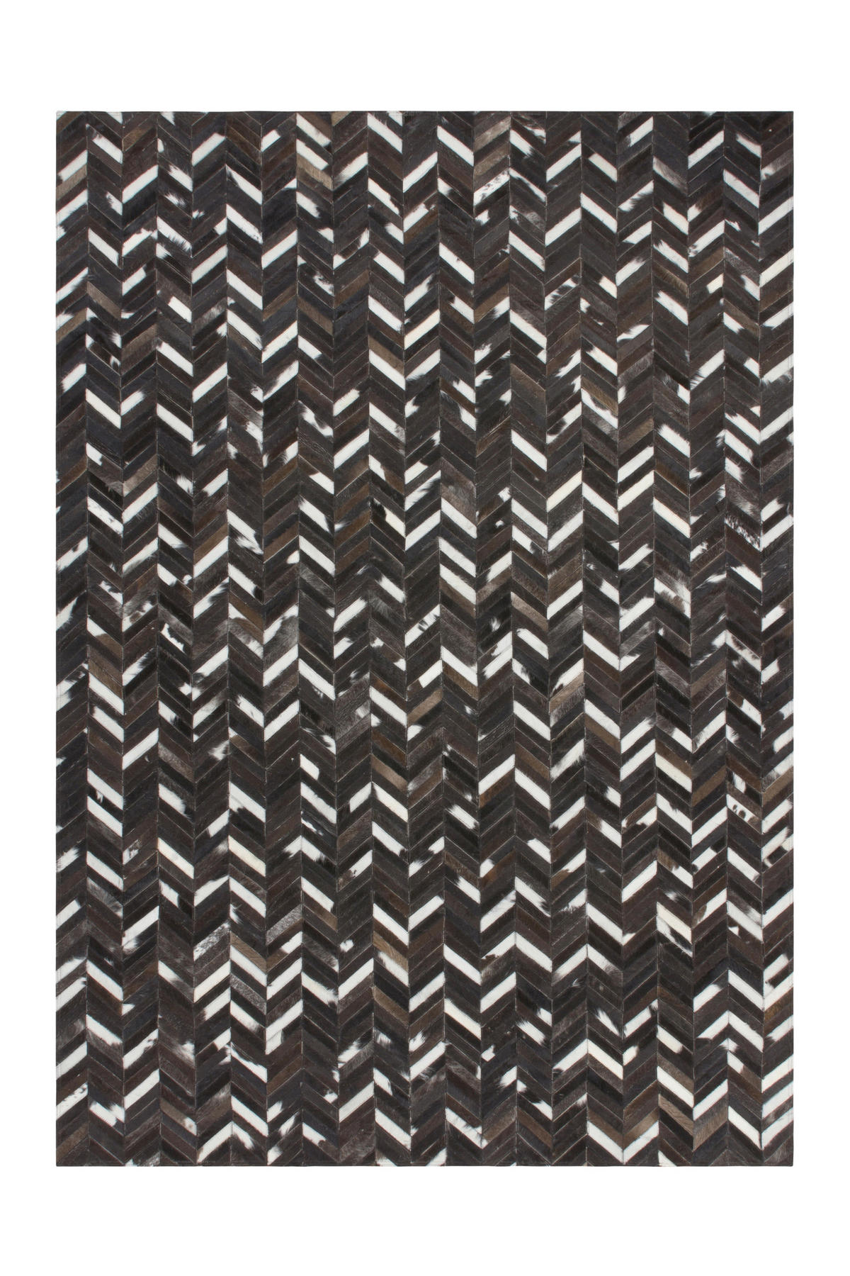 KOŽNI TEPIH 90/160 cm   smeđa  Patchwork  - smeđa, Natur, koža/tekstil (90/160cm)