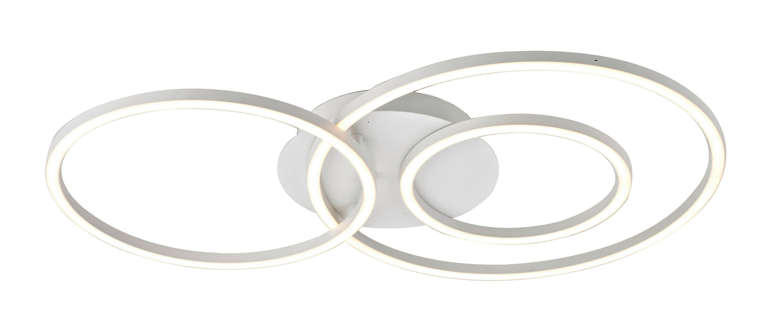 LED STROPNÉ SVIETIDLO, 72,5/45/8,5 cm - biela, Design, kov/plast (72,5/45/8,5cm) - Novel