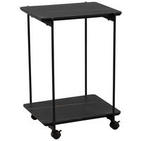 BEISTELLTISCH 45/37/65 cm Schwarz, Dunkelbraun  - Dunkelbraun/Schwarz, Basics, Holzwerkstoff (45/37/65cm)