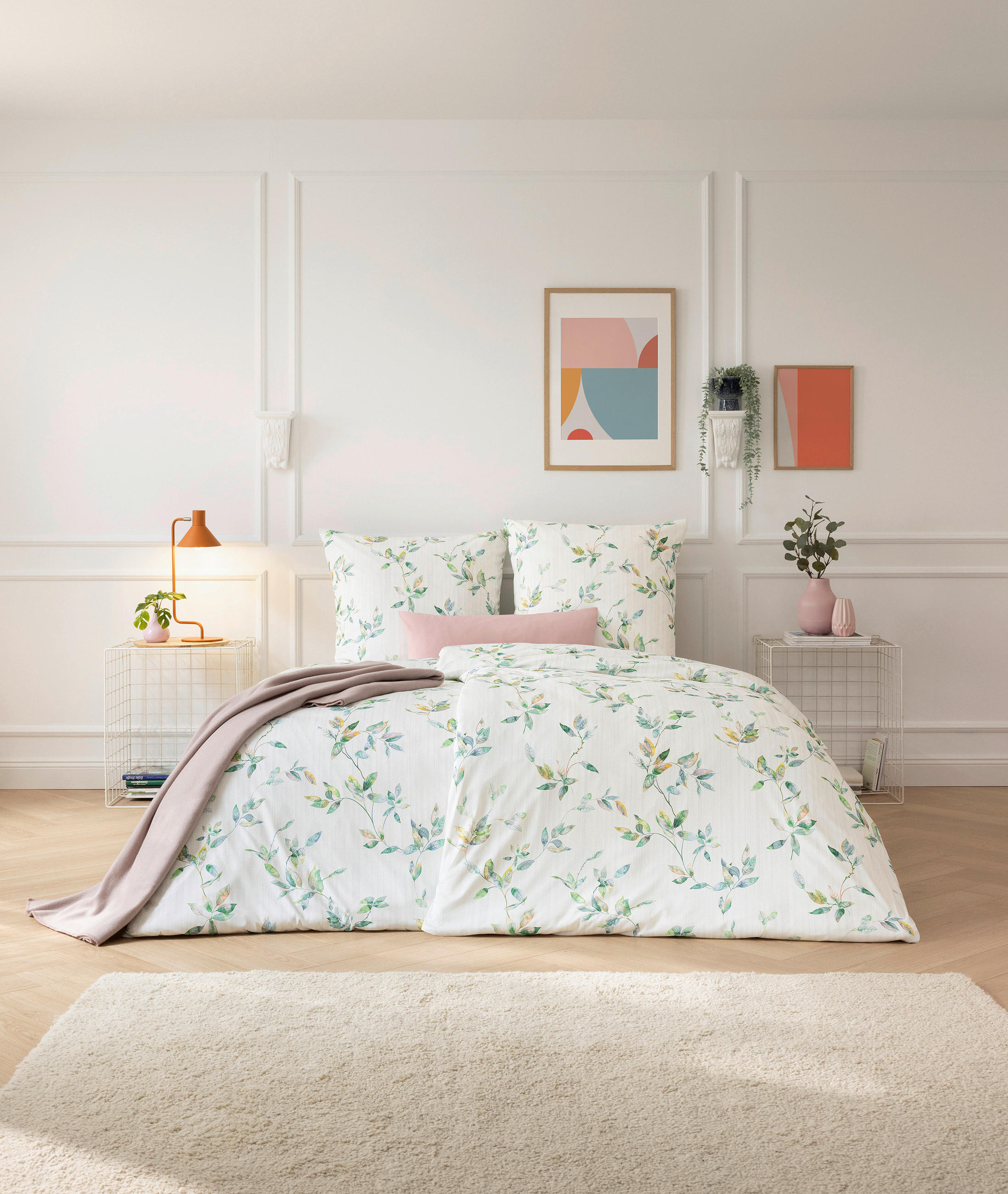 BETTWÄSCHE Atelier Interlock-Jersey 135/200 cm  - Grün, Design, Textil (135/200cm) - Estella