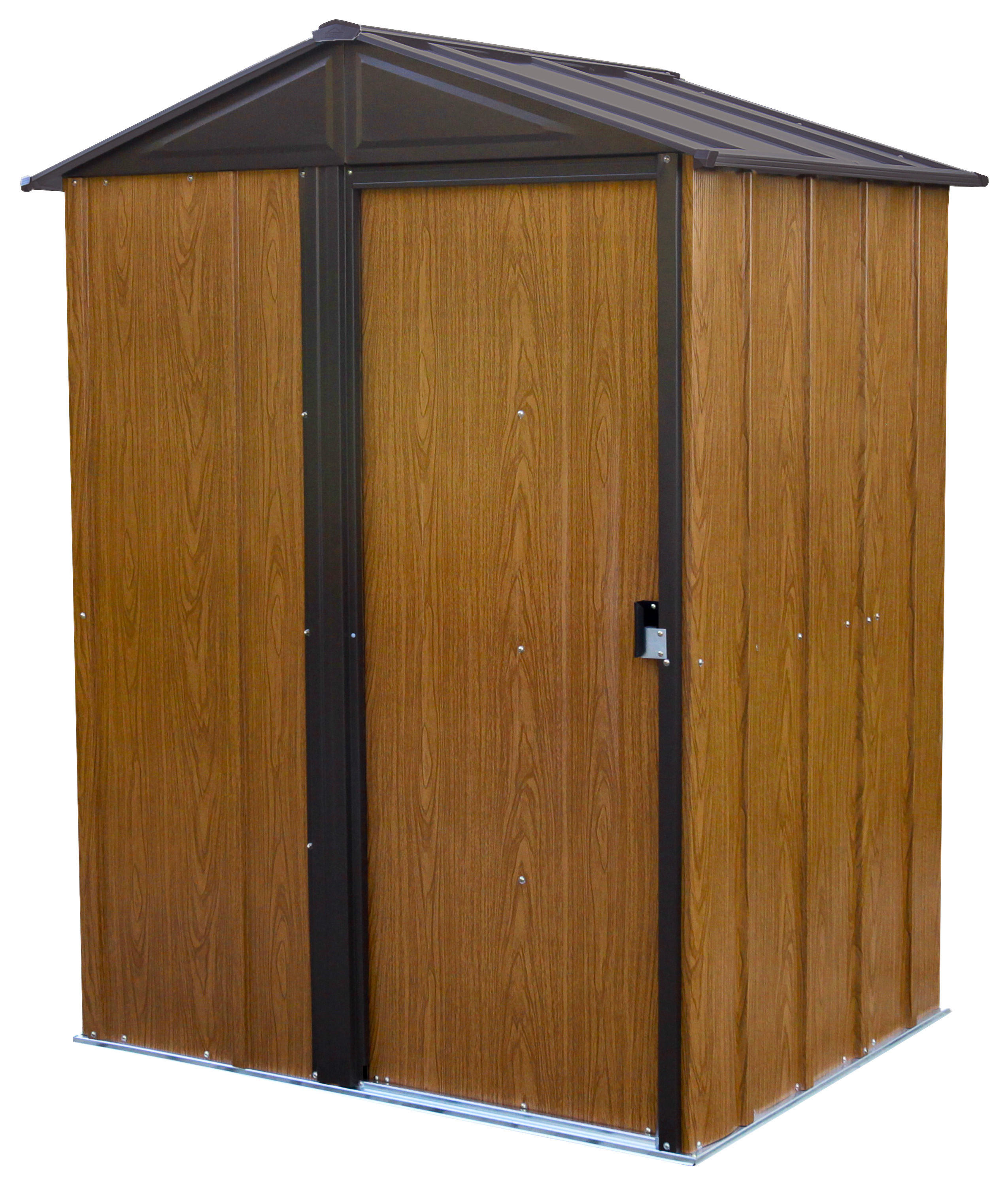 GERÄTEHAUS 151/198/122 cm  - Naturfarben, Basics, Metall (151/198/122cm) - Ambia Garden