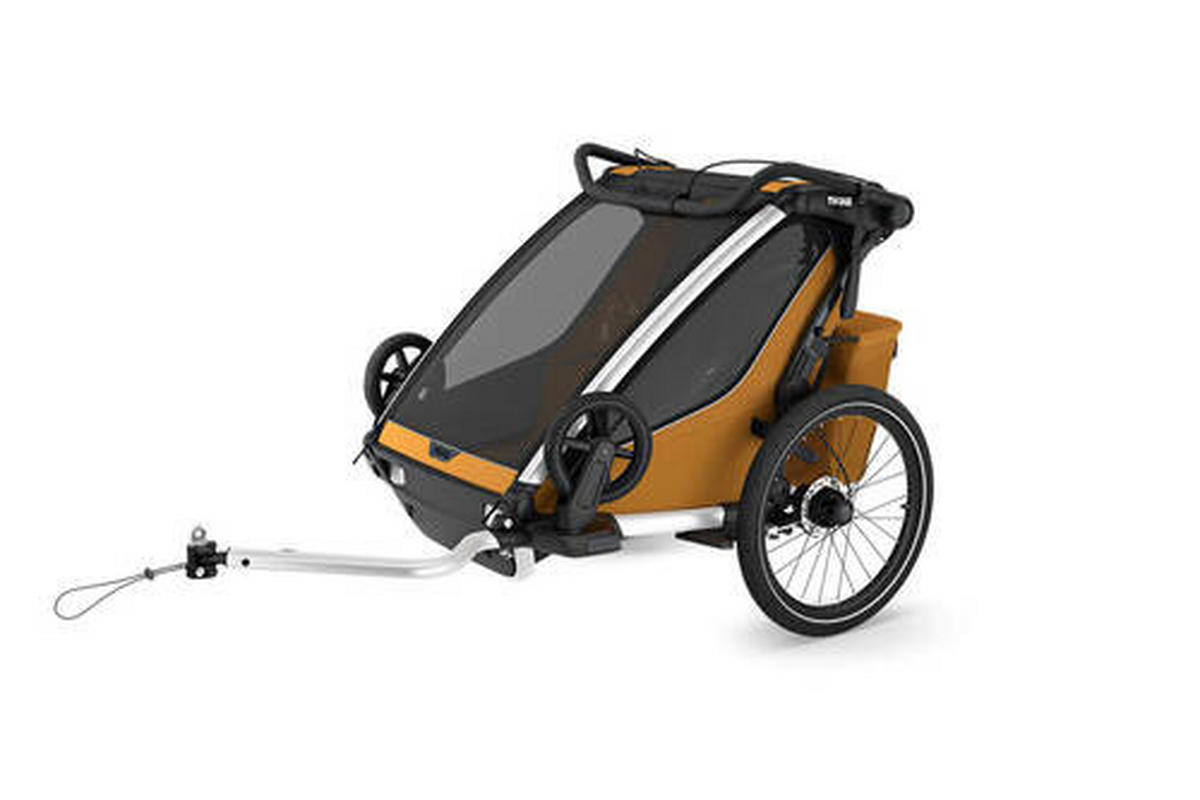 FAHRRADANHÄNGER   Chariot Sport2 dbl  - Dunkelgelb, Basics, Textil/Metall (88/34/73cm) - Thule