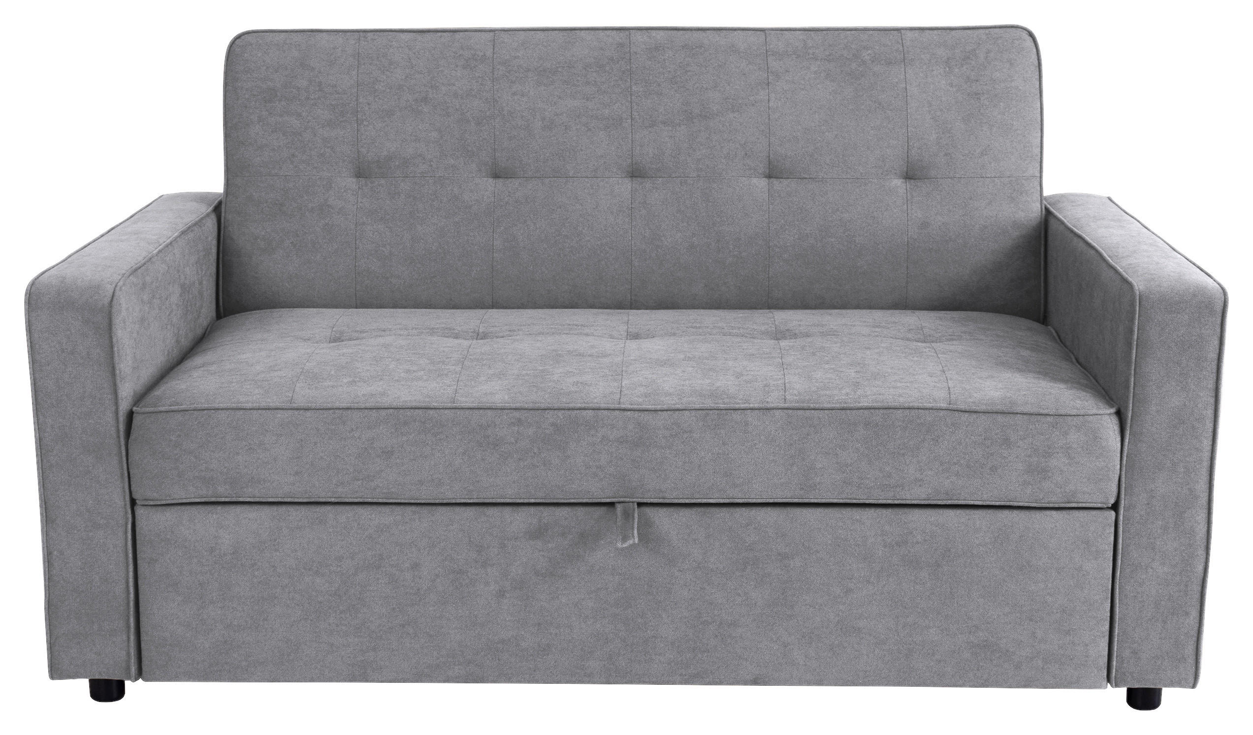 SCHLAFSOFA Flachgewebe Grau  - Grau, Trend, Textil (162/90/89cm) - Livetastic