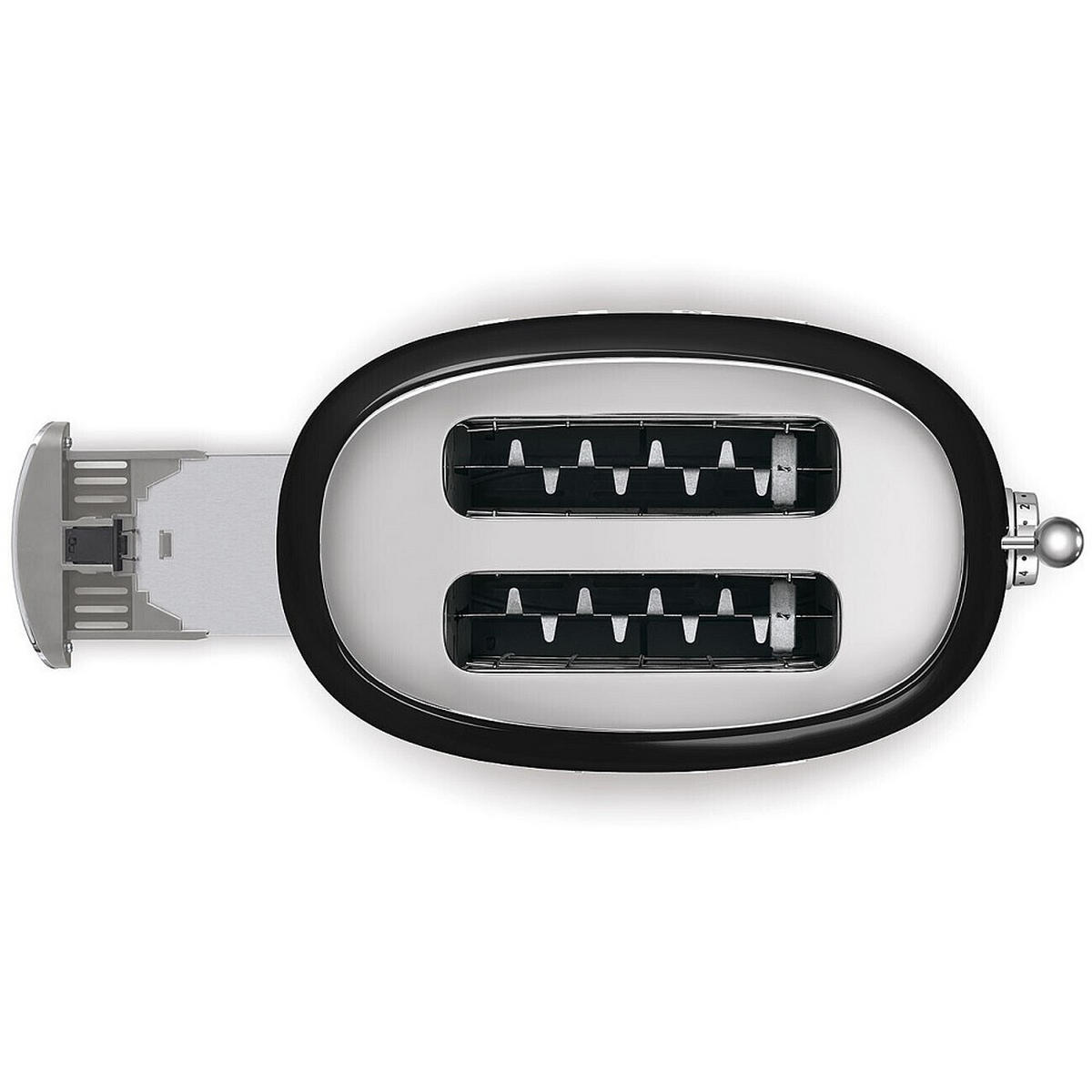 TOASTER 50`s Style  - Schwarz, Basics, Metall (31/19,8/19,5cm) - SMEG