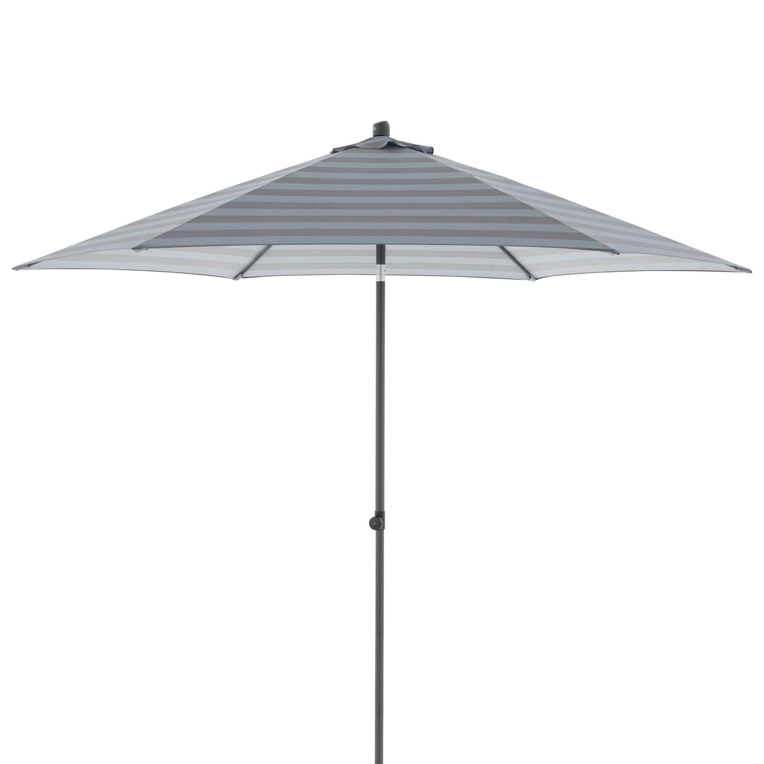 SONNENSCHIRM 300x300 cm  - Anthrazit/Grau, Basics, Textil/Metall (300/300cm) - Doppler