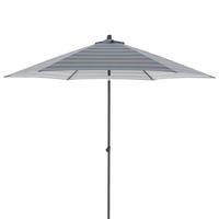 SONNENSCHIRM 300x300 cm  - Anthrazit/Grau, Basics, Textil/Metall (300/300cm) - Doppler