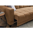 ECKSOFA in Webstoff Braun  - Schwarz/Braun, Design, Holz/Textil (302/216cm) - Xora