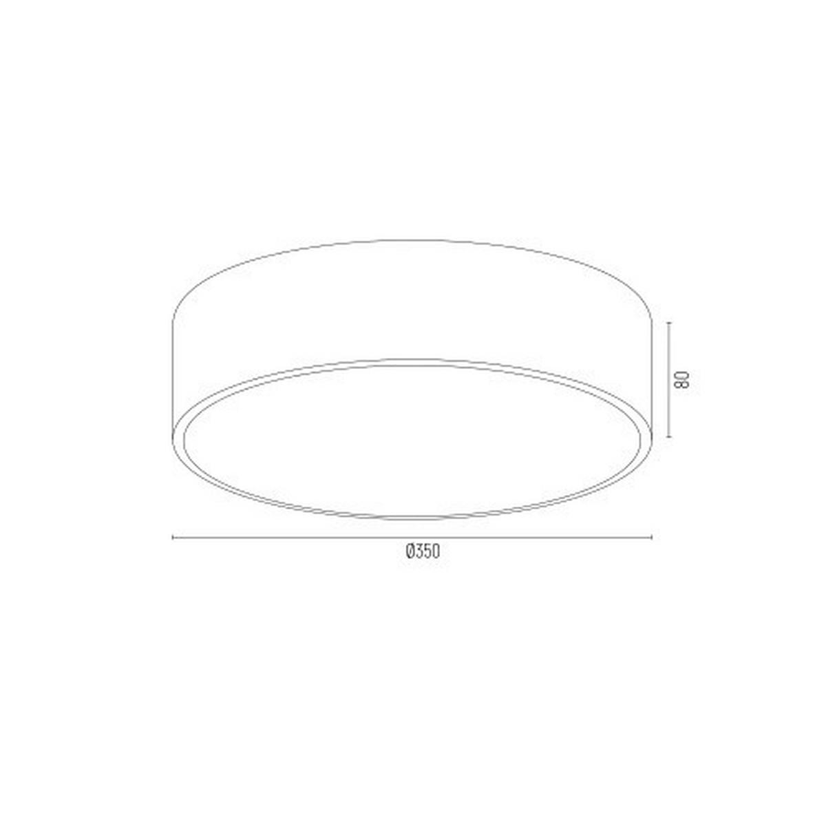 DECKENLEUCHTE   35 cm   - Goldfarben/Schwarz, Basics, Glas/Metall (35cm)
