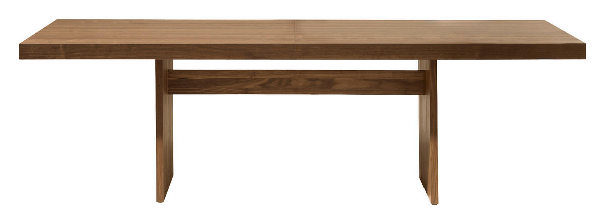 ESSTISCH in Holz 225-325/100/75 cm  - Nussbaumfarben, Natur, Holz (225-325/100/75cm) - TEAM 7