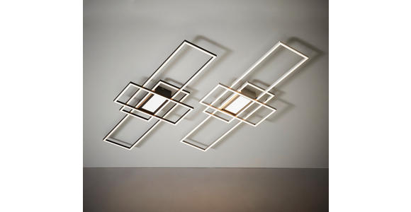 LED-DECKENLEUCHTE Irvine 70/30/6,2 cm  - Nickelfarben, Basics, Kunststoff/Metall (70/30/6,2cm) - Novel