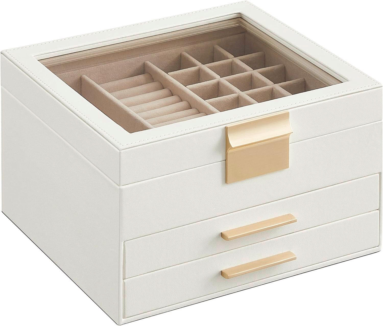 ORGANIZÉR NA ŠPERKY - bílá, Lifestyle, kompozitní dřevo (23,1/13,5/20,3cm)