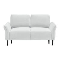 2-SITS SOFFA i textil silver  - silver/svart, Modern, trä/textil (150/85/92cm) - MID.YOU