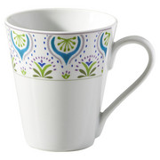KAFFEEBECHER 280 ml - Blau/Weiß, Basics, Keramik (0,28l) - Ritzenhoff Breker