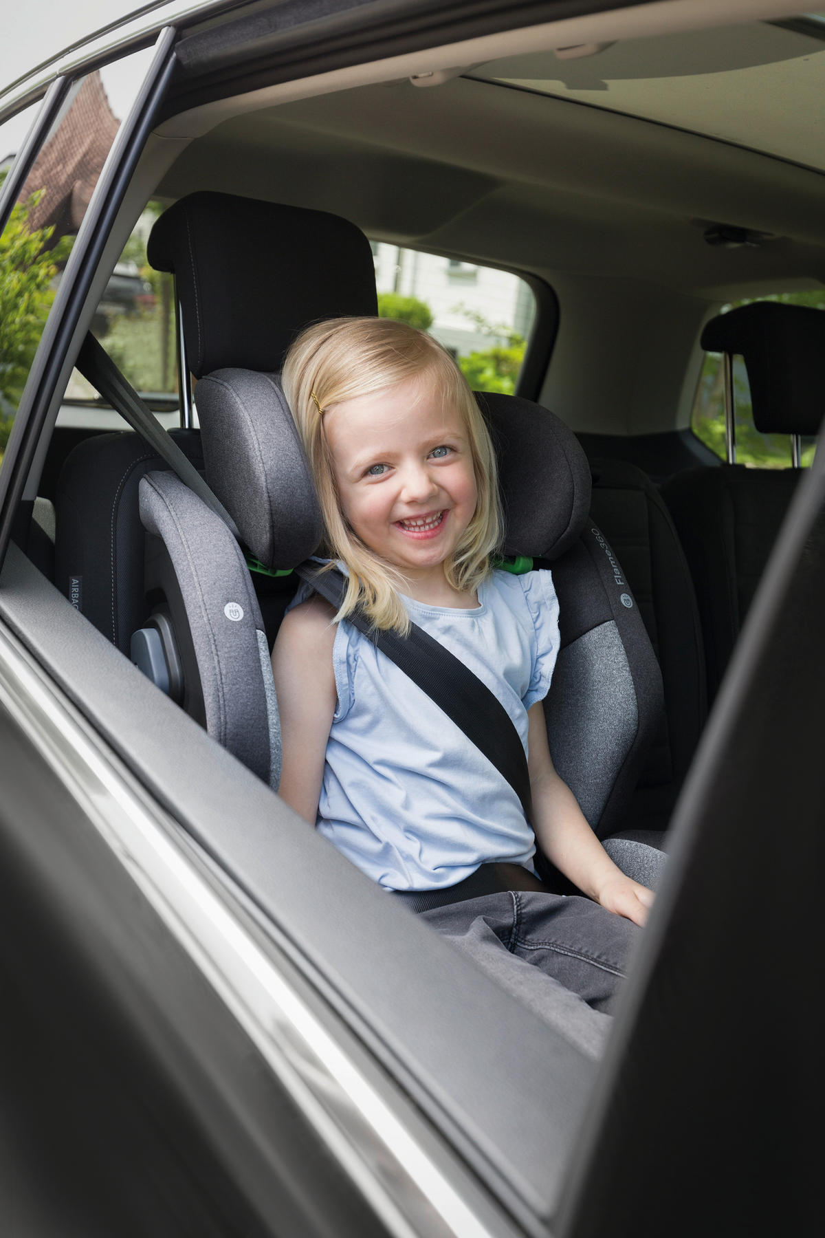 REBOARDER-KINDERSITZ FLAME360 ISOFIX  - Schwarz, Basics, Kunststoff/Textil (44/58/48cm) - Osann