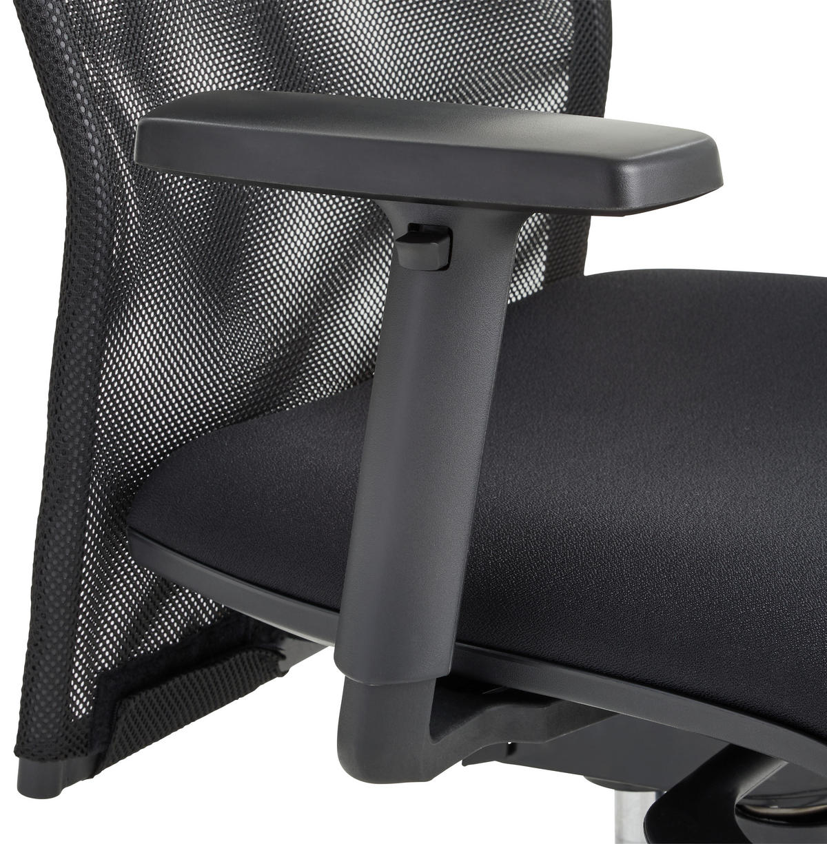DREHSTUHL Flachgewebe Schwarz  - Schwarz, KONVENTIONELL, Kunststoff/Textil (64/119/64cm) - Venda