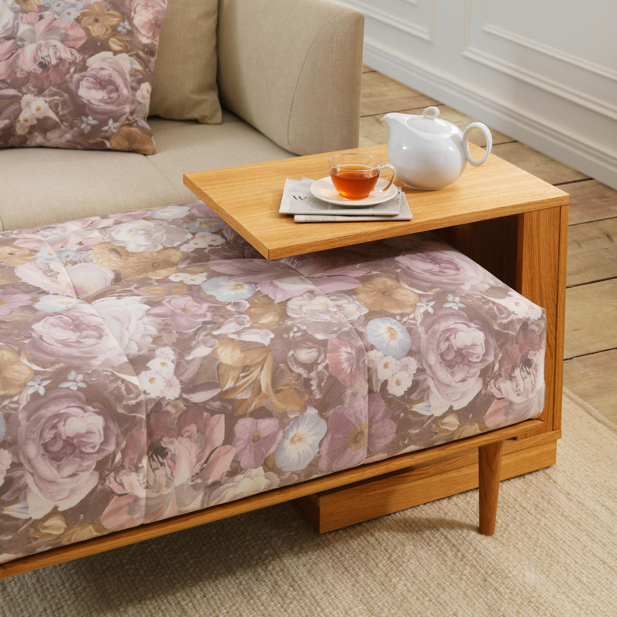 COUCHTISCH in Holz 60/40/52 cm  - Eichefarben, Modern, Holz (60/40/52cm) - Joka