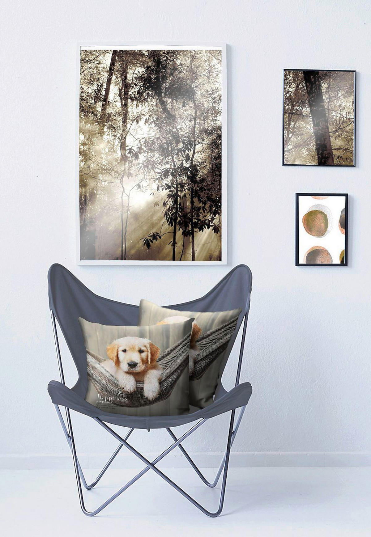 ZIERKISSEN  45/45 cm   - Hellgrau, Basics, Textil (45/45cm) - Apelt