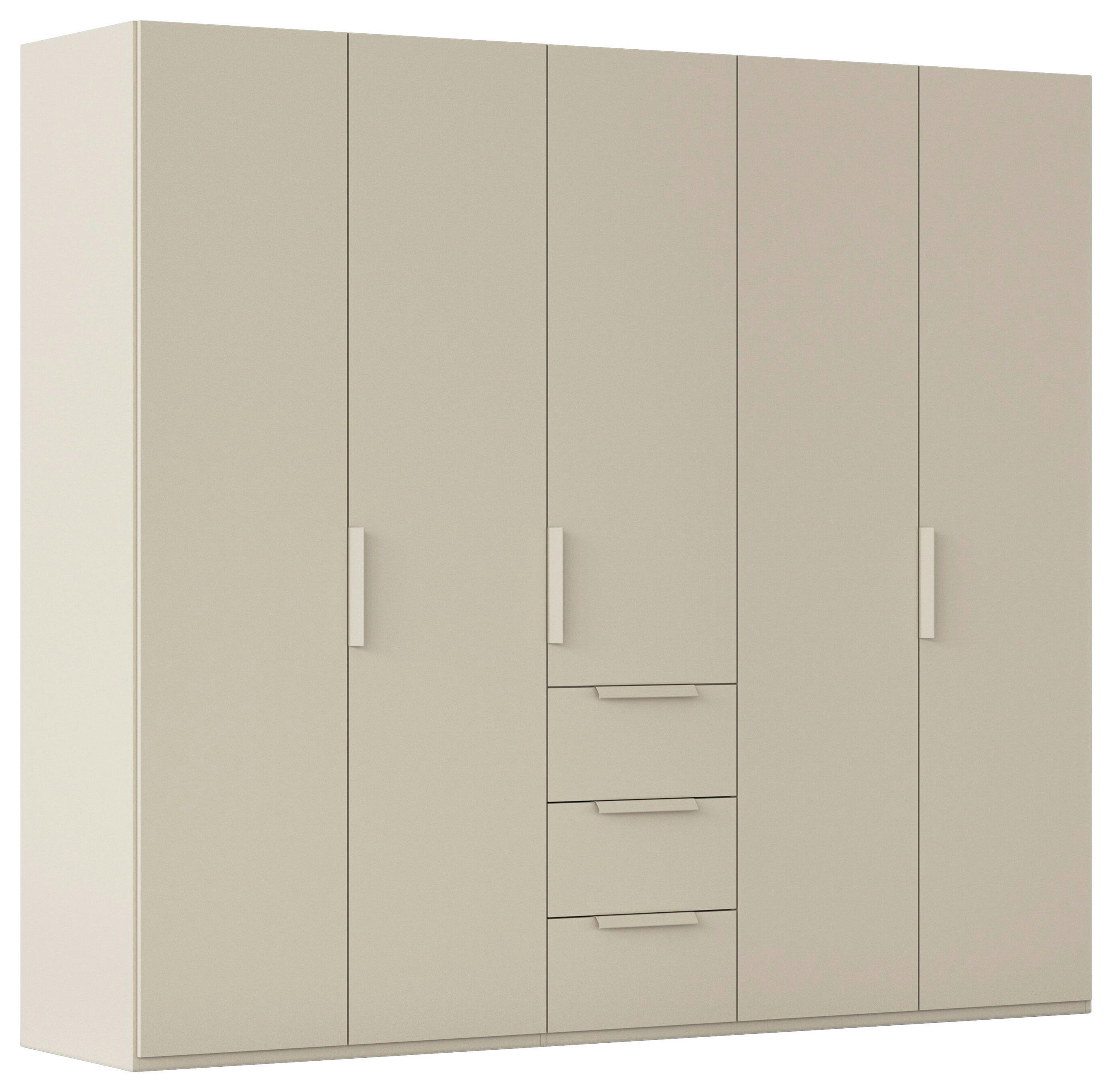 DREHTÜRENSCHRANK 251/223/61 cm,  in Champagner, 5 Tür(en)  - Champagner, Basics, Holzwerkstoff/Metall (251/223/61cm) - Novel