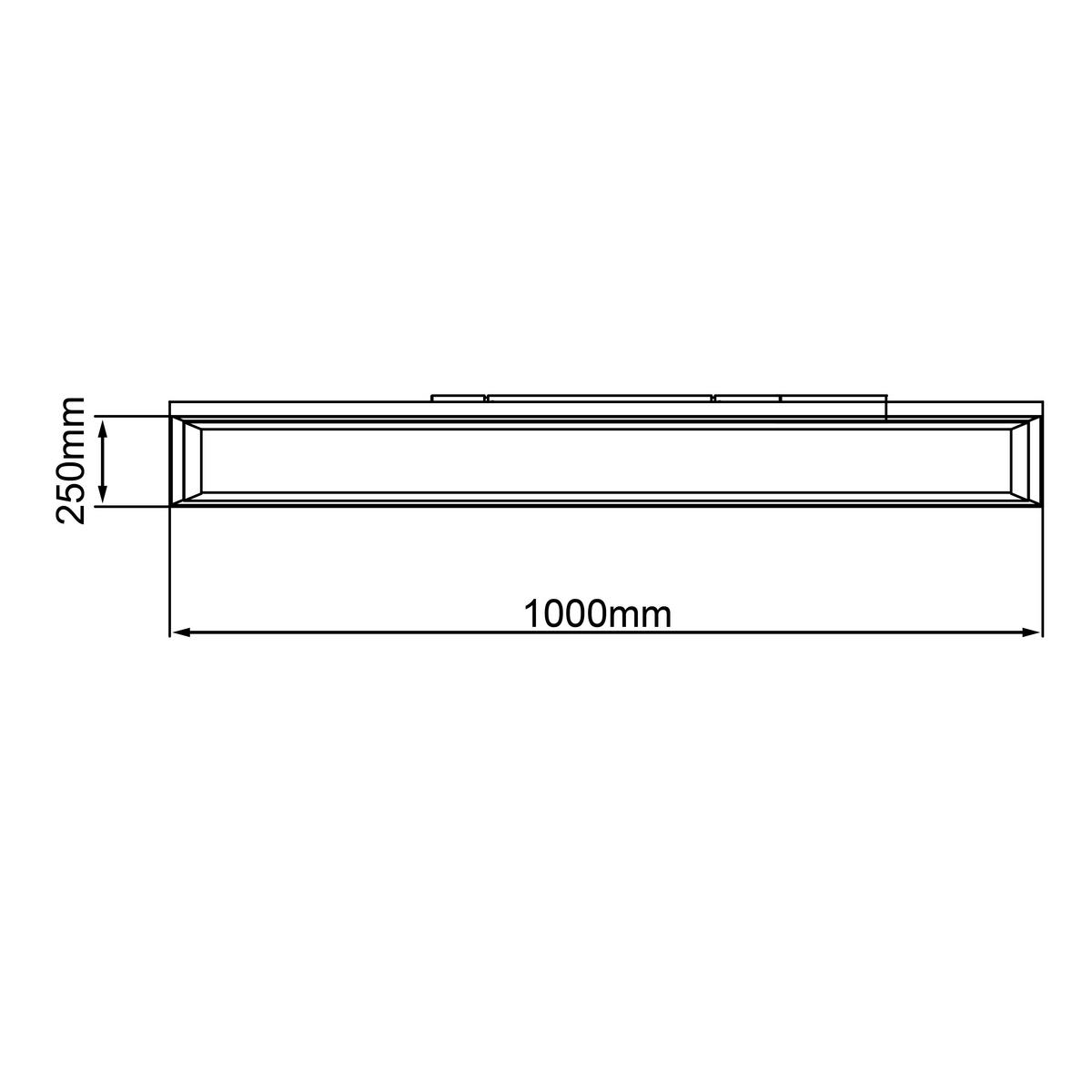 LED-PANEEL 100/5/25 cm   - Weiß, KONVENTIONELL, Kunststoff/Metall (100/5/25cm) - Brilliant