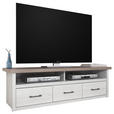 TV-ELEMENT 148/46/43 cm  - Trüffeleichefarben/Graphitfarben, LIFESTYLE, Holzwerkstoff/Metall (148/46/43cm) - Carryhome
