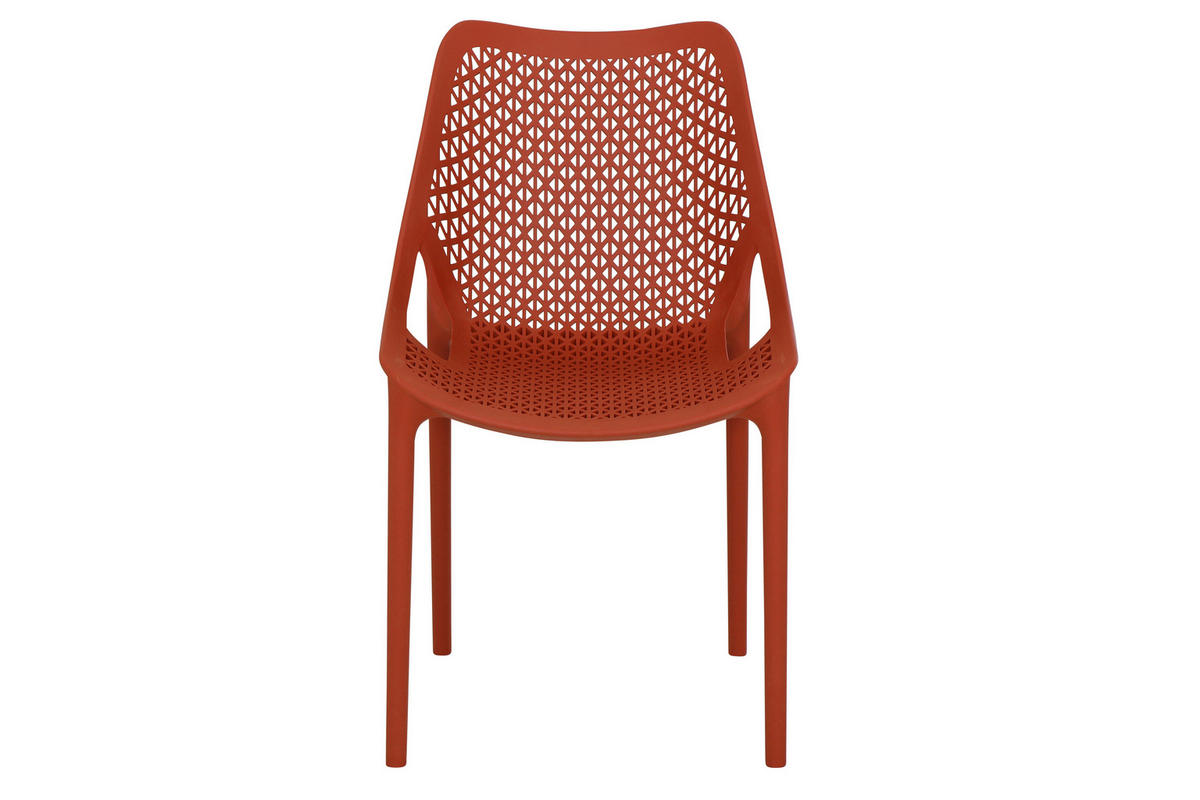 GARTENGARNITUR 5-teilig Stahl  - Anthrazit/Rot, Basics, Kunststoff/Metall (80/81/80cm) - Siena Garden