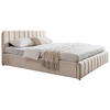 POLSTERBETT 180/200 cm,  in Beige, gepolstertes Kopfteil, Lattenrost, Bettkasten,  - Beige/Schwarz, Design, Holz/Kunststoff (180/200cm) - Boxxx