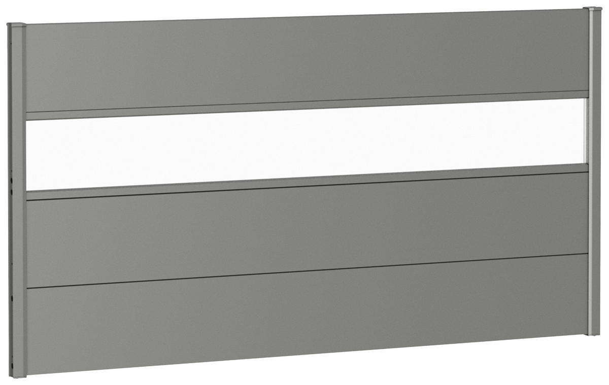 SICHTSCHUTZ - Grau, Basics, Kunststoff/Metall (180/91/4,4cm) - Biohort