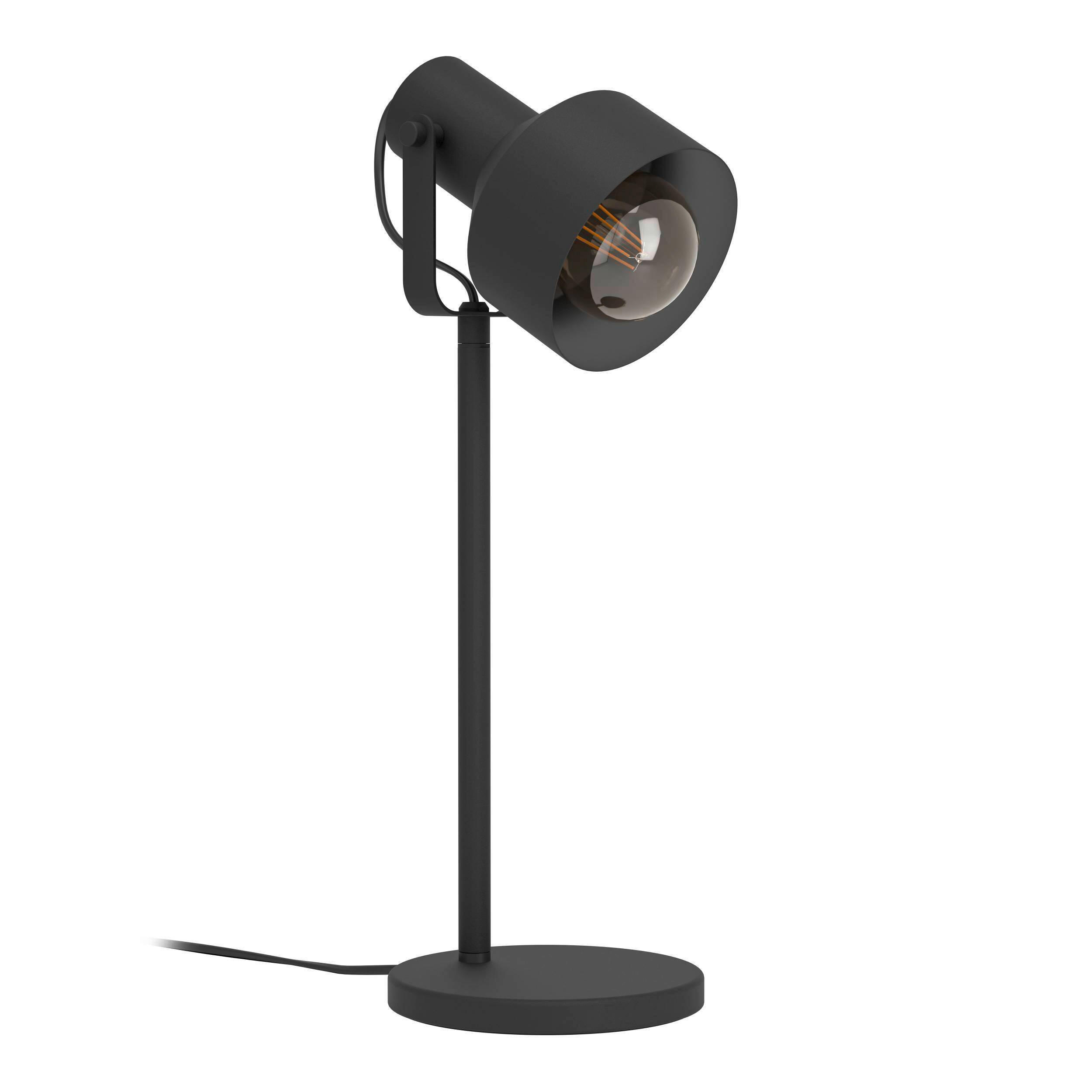 TISCHLEUCHTE Casibare 16/12/49 cm   - Schwarz, Design, Metall (16/12/49cm) - Eglo
