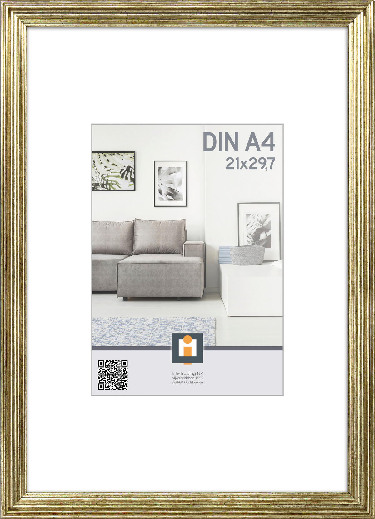 OKVIR ZA SLIKE       23/32/1.2 cm   - bijela, Basics, staklo/plastika (23/32/1.2cm)