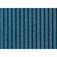 SCHLAFSOFA  mit Stoffauswahl, Schlafen auf Sitzhöhe, Rücken echt Cord Blau  - Blau/Schwarz, Design, Kunststoff/Textil (250/92/105cm) - Carryhome