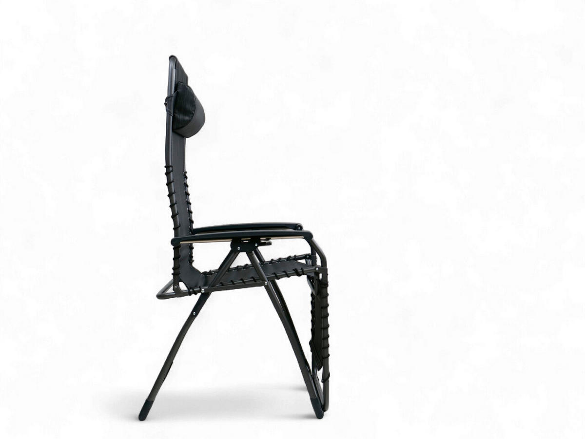 GARTEN-RELAXSESSEL 66/120/65 cm  - Anthrazit, Basics, Kunststoff/Textil (66/120/65cm)