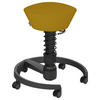 BÜROHOCKER 55/45,66/55 cm  - Gelb/Schwarz, Basics, Textil/Metall (55/45,66/55cm) - Aeris