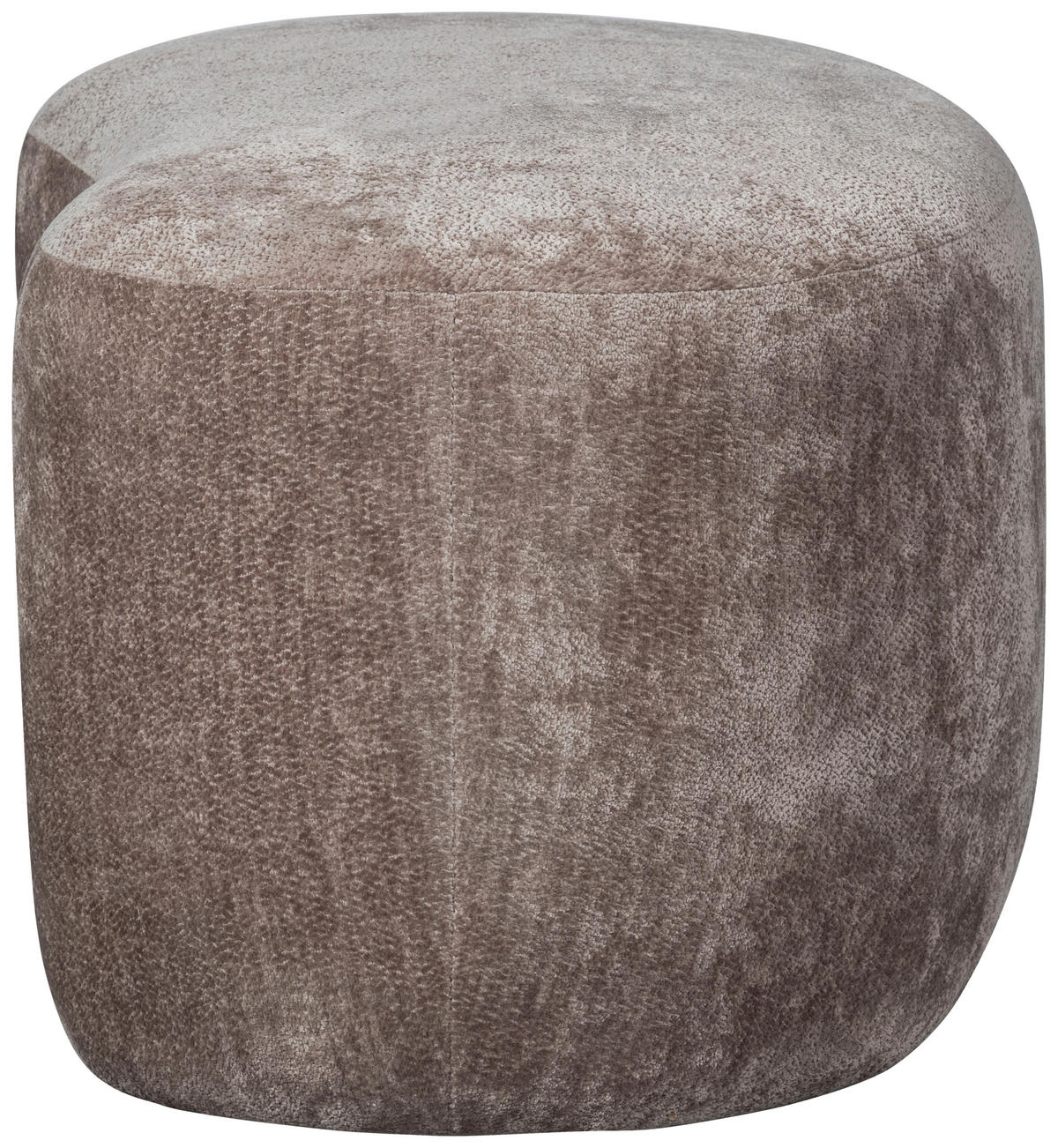 HOCKER in Textil Taupe  - Taupe, Design, Textil (73/43/51cm) - Livetastic
