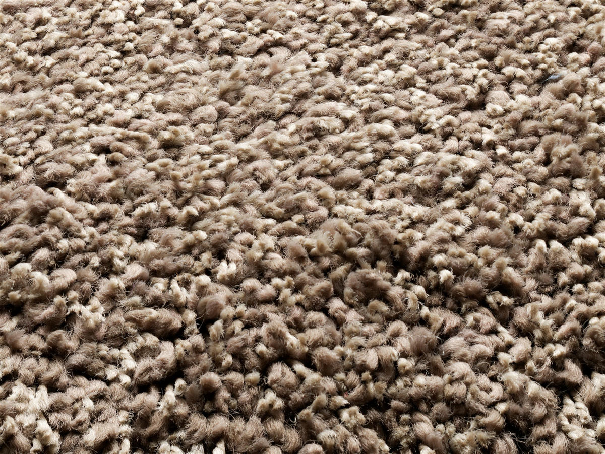 HOCHFLORTEPPICH 150 cm Fashion Shaggy Hellbraun  - Hellbraun, Basics, Textil (150cm) - Novel