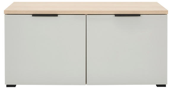 GARDEROBENBANK in 97/47/40 cm - Kaschmir/Eichefarben, Design, Glas/Kunststoff (97/47/40cm) - Voleo